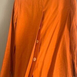 IPEKYOL Orange Oversized Blazer – Button-Back Detail – EU 38–40 / US 8–10